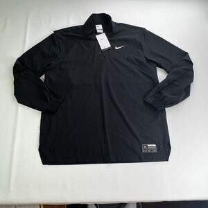 NWT Nike Golf Club Dri-FIT 1/2-Zip Jacket Men's Size M Black FQ1155-011 $100